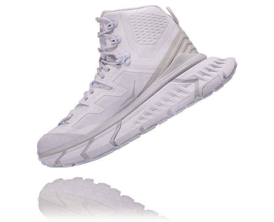 Hoka One One Womens Hiking Boots - Tennine Hike Gore-Tex - White - PTFY67953